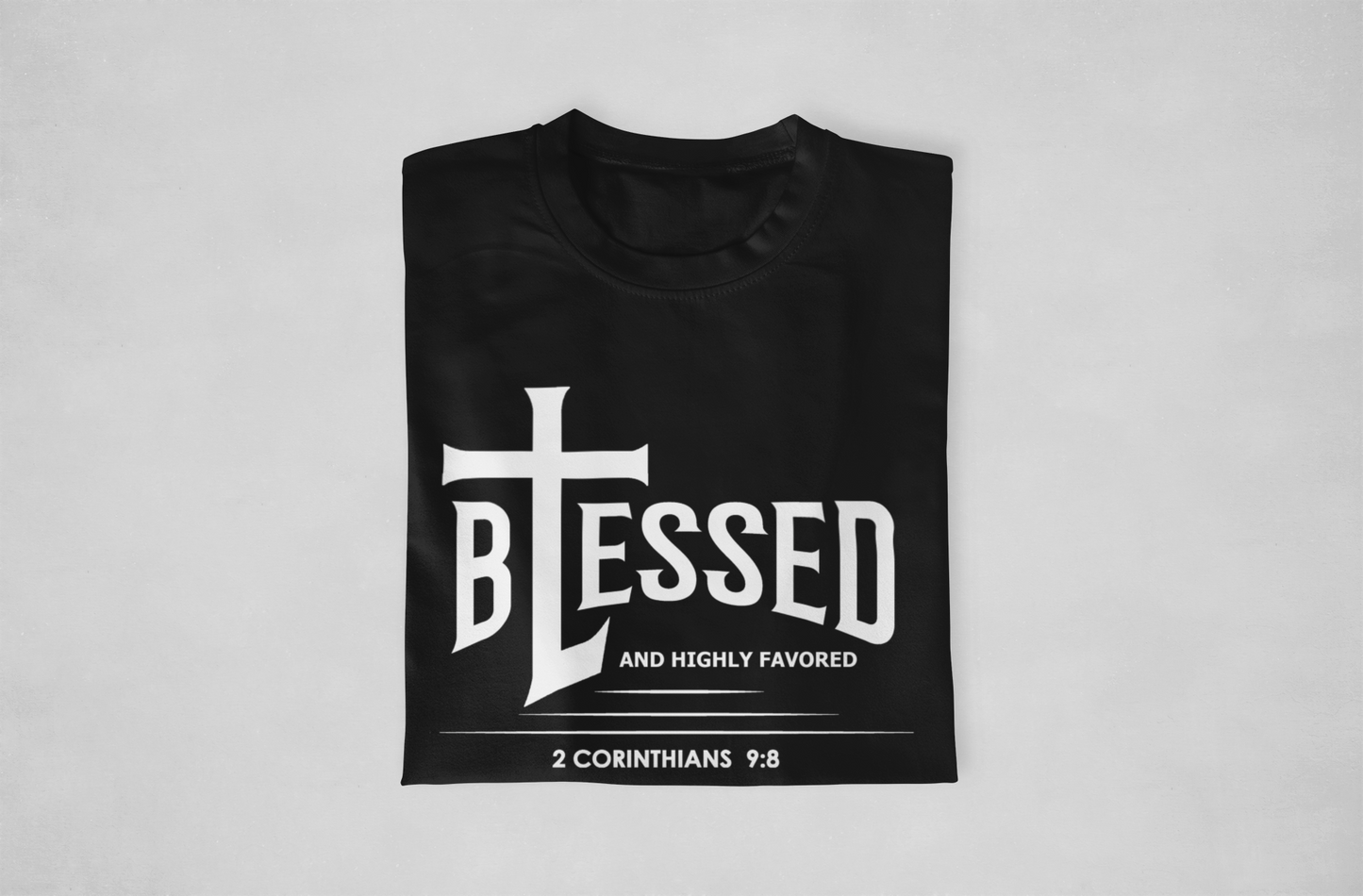 Blessed White Print Tshirt