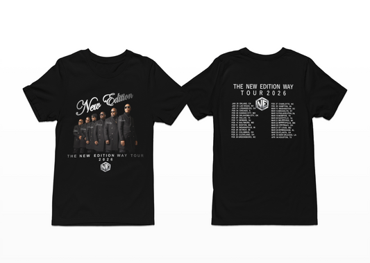 New Edition 2026 Apparel with Tour Dates on the back.
